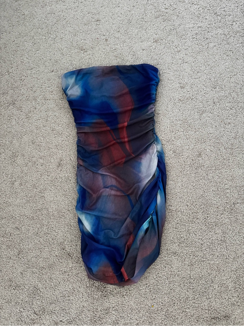 Princess Polly Strapless Ruched Multi-Color Bodycon Dress